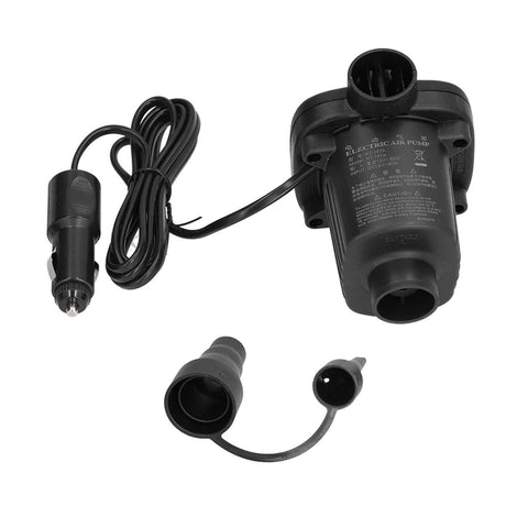 Air Pump DC12V Power 50W 2 Functional Nozzles Light Weight Inflator Pump for Rubber Boat In Australia - Darrahopens