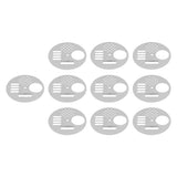 10Pcs Round Beehive Door Stainless Steel 6.8cm Rotatable Efficient High Performance Beehive Supplies