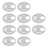 10Pcs Round Beehive Door Stainless Steel 6.8cm Rotatable Efficient High Performance Beehive Supplies