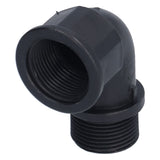2Set Elbow Connector Durable Adaptable Hose Adapter with Nipple Connector for Garden Outdoor(G3/4 Directional Elbow Female and Male Thread Nipple )