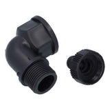 2Set Elbow Connector Durable Adaptable Hose Adapter with Nipple Connector for Garden Outdoor(G1 Directional Elbow Female and Male Thread Nipple ) In Australia - Darrahopens
