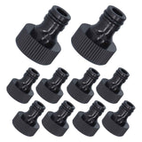 10Pcs 15mm Thread Adapter Plastic Sealable Durable Hose Connector for Courtyard GardenG3/4 Female Thread In Australia - Darrahopens