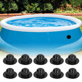 10Pcs Swimming Pool Wall Plug Portable Durable Small Size High Tightness Swimming Pool Wall Plug