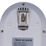 USB Air Pump Solar Aquarium Air Pump with 3 Working Modes Portable and Environmentally Friendly for Swimming Pool Pond