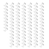 100PCS Plant Climbing Wall Fixture Wall Vines Fixing Clip Self Adhesive Branch Fixture Securing ClipWhite