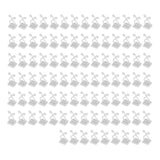 100PCS Plant Climbing Wall Fixture Wall Vines Fixing Clip Self Adhesive Branch Fixture Securing ClipWhite