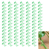 100PCS Plant Climbing Wall Fixture Wall Vines Fixing Clip Self Adhesive Branch Fixture Securing ClipGreen