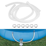 3Pcs Hose Polyethylene Plastic Replacement Pressure Resistant Leak Proof Pool Pump Hose