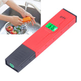 PH Tester Backlight Portable Digital PH Meter ATC High Accuracy Acidity Tester PH Test Pen for Water Soil Red
