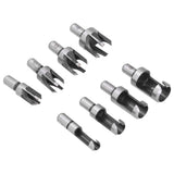 8Pcs Wood Plug Drill Bit Cutter Carbon Steel Industrial Barrel Claw Type Durable Wood Cutter for Electric Drill