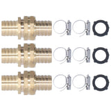 3 Set 3/4in Female Male Thread Garden Hose Repair Connector for 3/4in Or 5/8in Garden Hose Fitting In Australia - Darrahopens