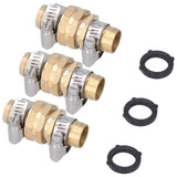 3 Set 3/4in Female Male Thread Garden Hose Repair Connector for 3/4in Or 5/8in Garden Hose Fitting In Australia - Darrahopens