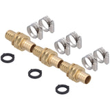 3 Set 3/4in Female Male Thread Garden Hose Repair Connector for 3/4in Or 5/8in Garden Hose Fitting