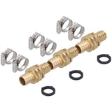 3 Set 3/4in Female Male Thread Garden Hose Repair Connector for 3/4in Or 5/8in Garden Hose Fitting