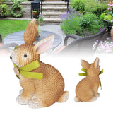 Rabbit Sculpture Simulation Resin Rabbit Ornament Environmentalliy Friendly and Durable for Family and BedroomRabbit B