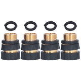 4Set Universal Hose Quick Connectors with Gaskets Brass Adapter Fittings Leakproof for Garden Irrigation In Australia - Darrahopens