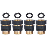 4Set Universal Hose Quick Connectors with Gaskets Brass Adapter Fittings Leakproof for Garden Irrigation In Australia - Darrahopens