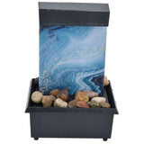 3V USB Marble Water Fountain Ornaments LED Tabletop Fountain with Stones for Home Office Table Decoration In Australia - Darrahopens