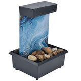 3V USB Marble Water Fountain Ornaments LED Tabletop Fountain with Stones for Home Office Table Decoration In Australia - Darrahopens