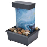 3V USB Marble Water Fountain Ornaments LED Tabletop Fountain with Stones for Home Office Table Decoration In Australia - Darrahopens