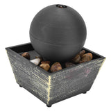 3V USB Indoor Tabletop Ball Fountain with LED Light and Stone Desktop Fountain for Home Office Decor In Australia - Darrahopens