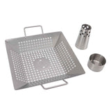 Beer Can Chicken Pan Food Grade Stainless Steel Beer Can Chicken Roaster Stand Holder with 2 Handle for Grill and Smoker In Australia - Darrahopens