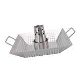 Beer Can Chicken Pan Food Grade Stainless Steel Beer Can Chicken Roaster Stand Holder with 2 Handle for Grill and Smoker In Australia - Darrahopens