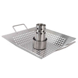 Beer Can Chicken Pan Food Grade Stainless Steel Beer Can Chicken Roaster Stand Holder with 2 Handle for Grill and Smoker In Australia - Darrahopens