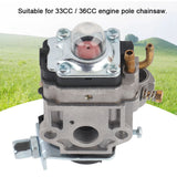 Carburetor Carb 2 Stroke Wear Resistant High Hardness Mower Carburetor Replacement for 33cc 36cc Engine