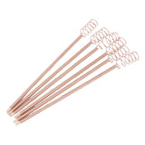 6PCS Electroculture Plant Stakes 12 Inch Natural Wood Stake Wrapped with Pure Copper Coil Gardening Antennas for Growing Garden Plants Vegetables