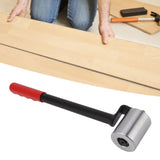 Wallpaper Seam Roller Iron Right Angle Straight Long Handle Smoothing Hand Pressure Roller Tool for PVC Plastic Roofing Decking Membrane