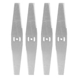 4PCS Lawn Mower Blades Stainless Steel Electric Grass Trimmer Cutter Blade Replacement Set for Yard and Garden Weeder Tool