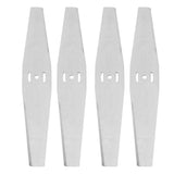 4PCS Lawn Mower Blades Stainless Steel Electric Grass Trimmer Cutter Blade Replacement Set for Yard and Garden Weeder Tool