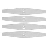 4PCS Lawn Mower Blades Stainless Steel Electric Grass Trimmer Cutter Blade Replacement Set for Yard and Garden Weeder Tool