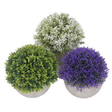 3PCS Artificial Potted Plant Fake Plants Realistic Round Base Long Lasting Easy Maintenance Simulated Decor for Home In Australia - Darrahopens