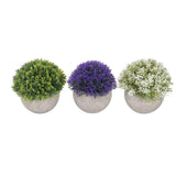 3PCS Artificial Potted Plant Fake Plants Realistic Round Base Long Lasting Easy Maintenance Simulated Decor for Home In Australia - Darrahopens