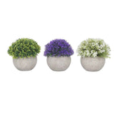 3PCS Artificial Potted Plant Fake Plants Realistic Round Base Long Lasting Easy Maintenance Simulated Decor for Home In Australia - Darrahopens