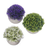 3PCS Artificial Potted Plant Fake Plants Realistic Round Base Long Lasting Easy Maintenance Simulated Decor for Home In Australia - Darrahopens