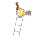 Rooster Wind Spinner Metal Iron Windmill Decorative Cock Wind Sculpture for Outdoor Farm Lawn Yard Patio Garden Ornaments In Australia - Darrahopens