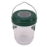 Wasp Catcher LED Solar Powered Waterproof Hornet Traps for Wasp Fruit Fly Garden Terrace Farmland Green In Australia - Darrahopens
