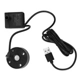 Mist Maker USB Fog Maker with Pump LED Colorful Lighting Fountain Atomizer Humidifier 5V Fog Machine for Pond Garden Office Black In Australia - Darrahopens