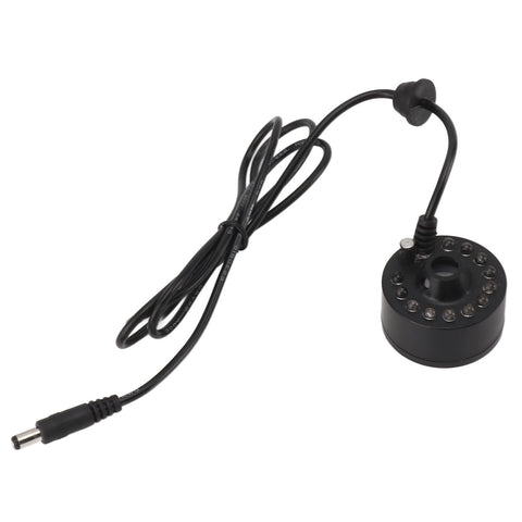 Mist Maker 12LED Beads Colorful DC 5V Interface Waterproof Ultrasound Water Fountain Fogger for Pond Halloween Party