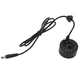 Mist Maker 12LED Beads Colorful DC 5V Interface Waterproof Ultrasound Water Fountain Fogger for Pond Halloween Party