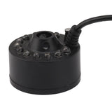 Mist Maker 12LED Beads Colorful DC 5V Interface Waterproof Ultrasound Water Fountain Fogger for Pond Halloween Party