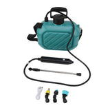 Battery Powered Sprayer 5L Rechargeable Portable Electric Garden Sprayer with Telescopic Wand and Shoulder Strap for Home Lawn Blue In Australia - Darrahopens