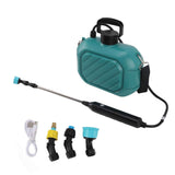 Battery Powered Sprayer 5L Rechargeable Portable Electric Garden Sprayer with Telescopic Wand and Shoulder Strap for Home Lawn Blue In Australia - Darrahopens