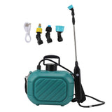 Battery Powered Sprayer 5L Rechargeable Portable Electric Garden Sprayer with Telescopic Wand and Shoulder Strap for Home Lawn Blue In Australia - Darrahopens