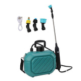 Battery Powered Sprayer 5L Rechargeable Portable Electric Garden Sprayer with Telescopic Wand and Shoulder Strap for Home Lawn Blue In Australia - Darrahopens