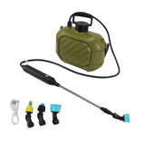 Battery Powered Sprayer 5L Rechargeable Portable Electric Garden Sprayer with Telescopic Wand and Shoulder Strap for Home Lawn Green In Australia - Darrahopens