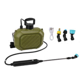 Battery Powered Sprayer 5L Rechargeable Portable Electric Garden Sprayer with Telescopic Wand and Shoulder Strap for Home Lawn Green In Australia - Darrahopens
